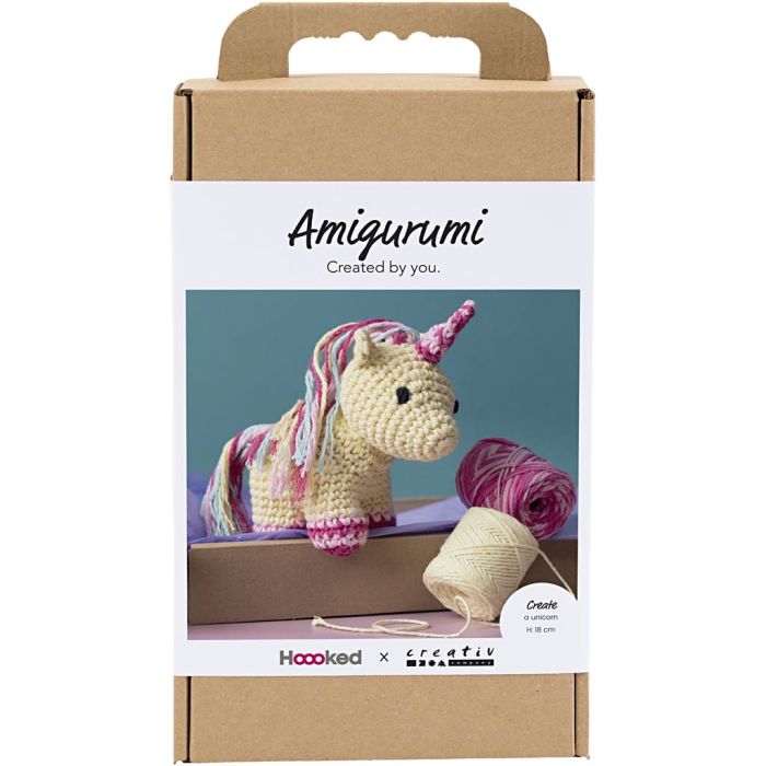 DIY Amigurumi Kit Enhörning