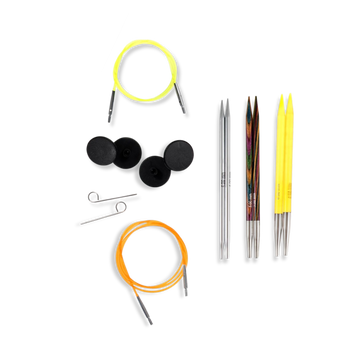 KnitPro Comby Starter - Set med ändstickor (3 par, 13 cm)